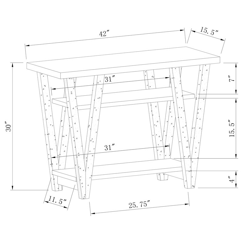 Lawrence Hill 42'' Console Table