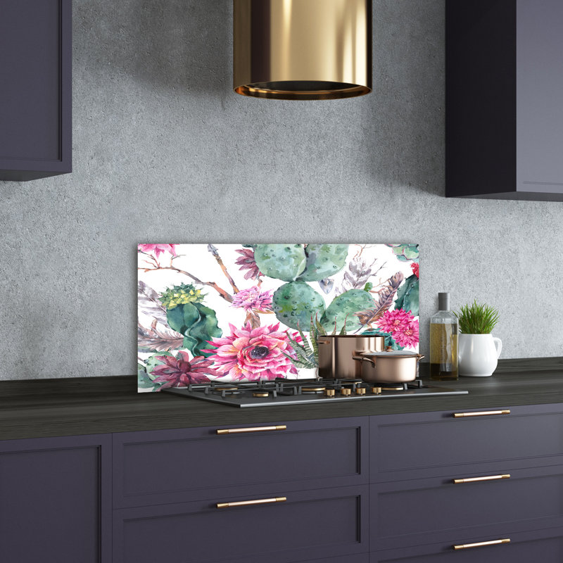 Bivan 50cm W x 100cm L Glass Peel and Stick Panel