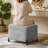 23.6" W Rectangle Upholstered Storage Ottoman-15519178