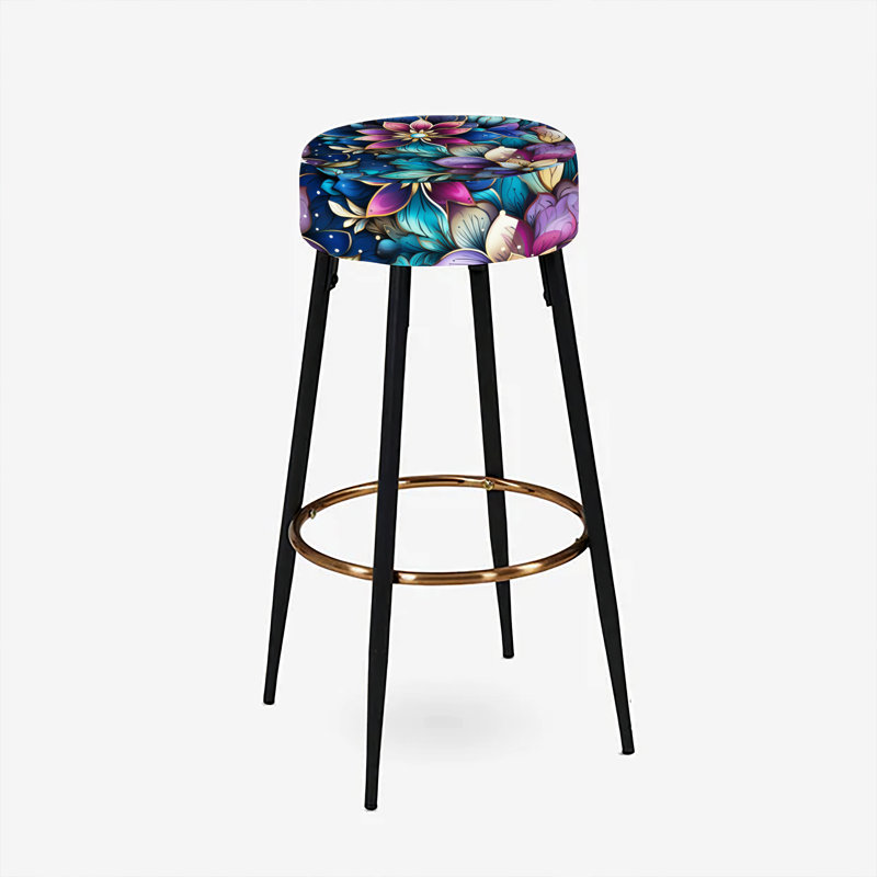 Moroccan Dream Boho Pattern - Paisley Bar Stools Set Of 2