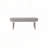 Chenille Upholstery Sleek  Bench