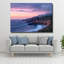 Art mural en verre trempé au coucher du soleil plage-1856633982