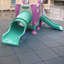Carreaux de terrain de jeu en caoutchouc 2,5 po Eco-Safety-89617543
