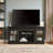 Multipurpose Sliding Door TV Cabinet Large Storage Cabinet with Glass Doors-69305143-93084767