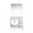 Dark Grey Bath Vanity 36 in. W x 22 in. D, Left Offset Carrara Marble Top, and 34 in. Mirrors-1470552200