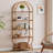 70.8" Tall Arched Bookcase, Modern 5-Tier Open Bookshelf Freestanding Display Rack-1022945489