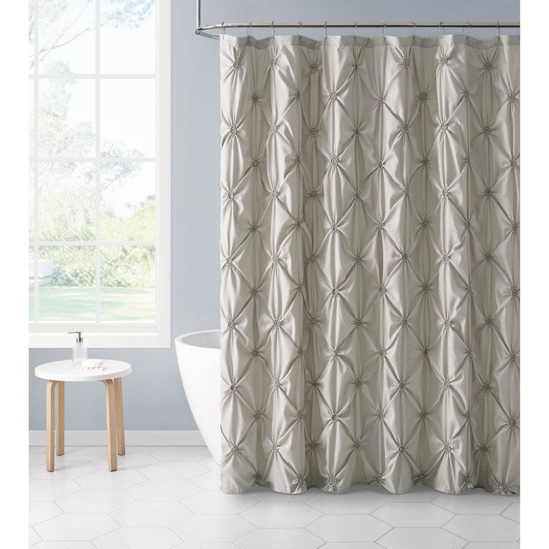 Rideau de douche simple Verviers, Taupe