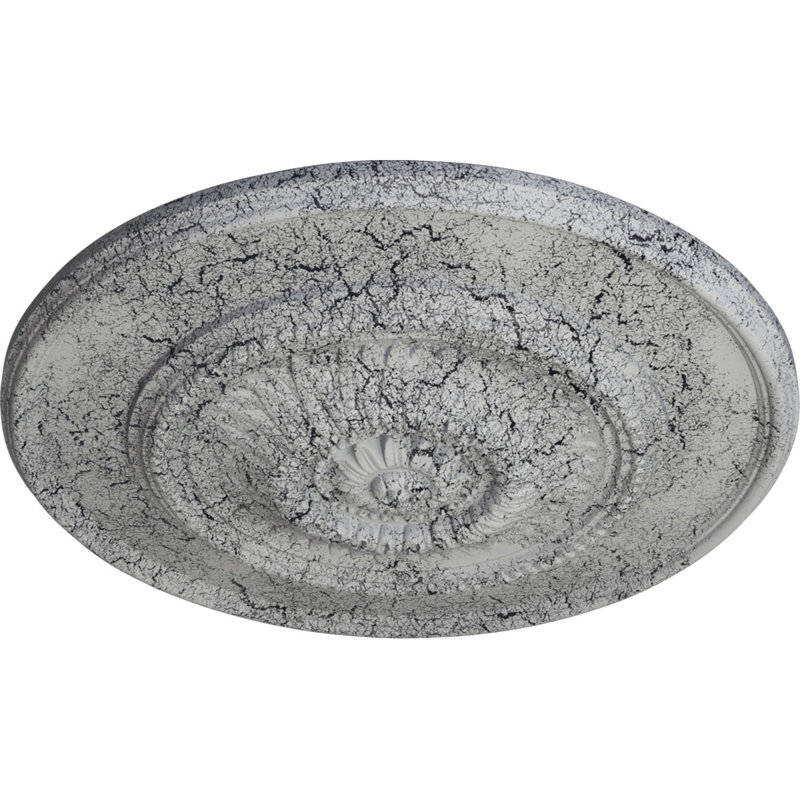 Plafonnier Endurathane Floral, Blanc craquelé ultra pur