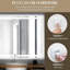 Rectangle Wall Makeup / Shaving Mirror-1347374526