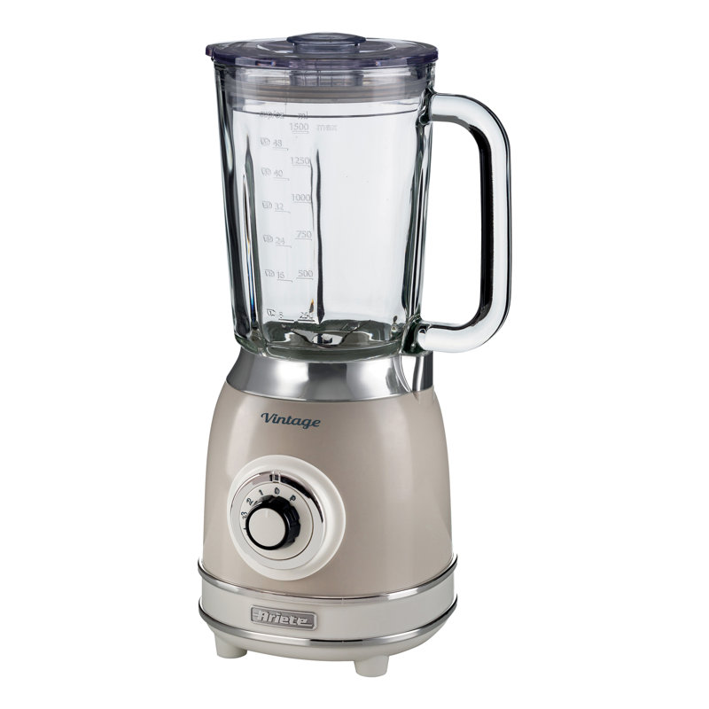 Ariete Vintage 1.5L Glass Jug Blender and 5.5L Stand Mixer, Cream