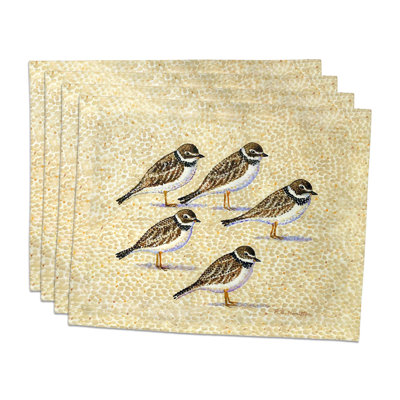 Ensemble de 4 napperons cinq bécasseaux