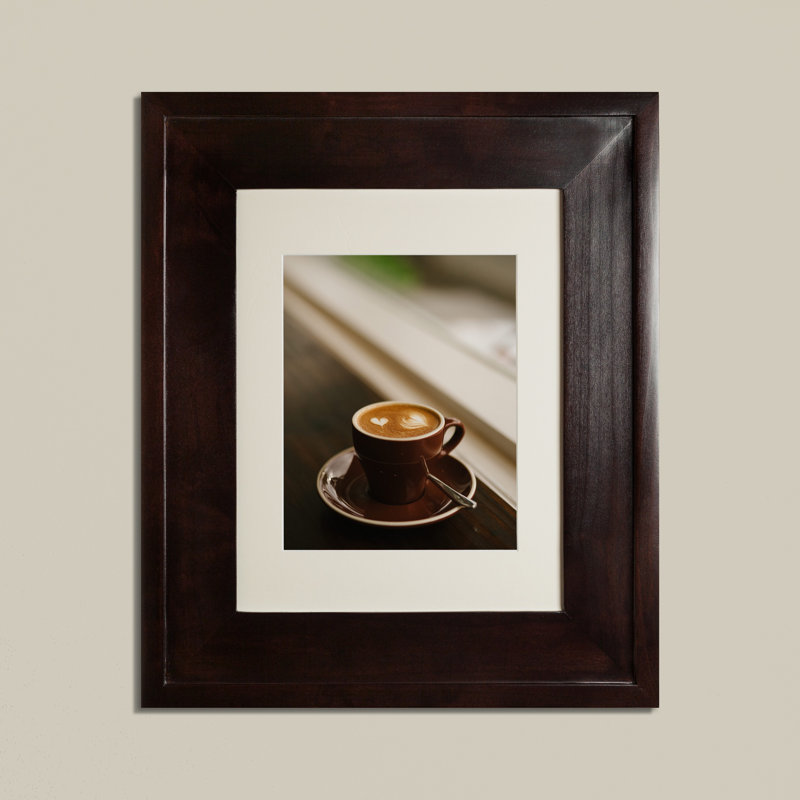 13.125'' W 16'' H Recessed Framed Medicine Cabinet Mirror 2 Adjustable, Coffee Bean