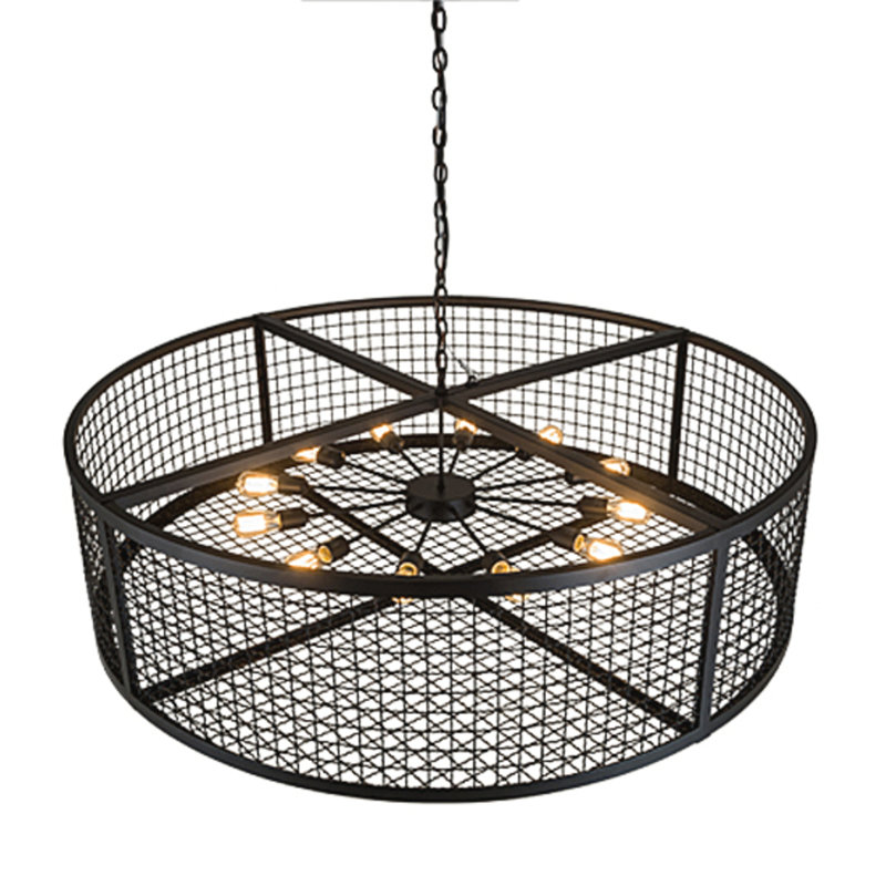 Paloma Golpe 12 - Light Drum Chandelier