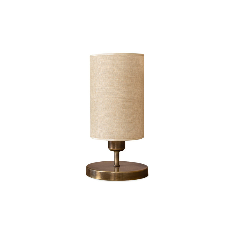 Lampe de table brune 12,6 po Halesowen, Blanc