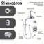 Système de douche et baignoire thermostatique Kingston-124541226