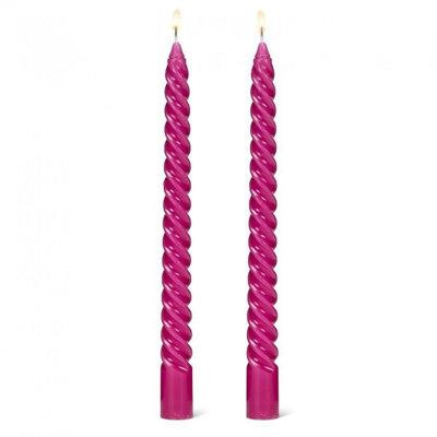 Ensemble de 2 bougies en spirale serrées