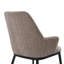 Burford Modern Almond Upholstered Dining Chair With Curved Back And Arms – Set Of 2