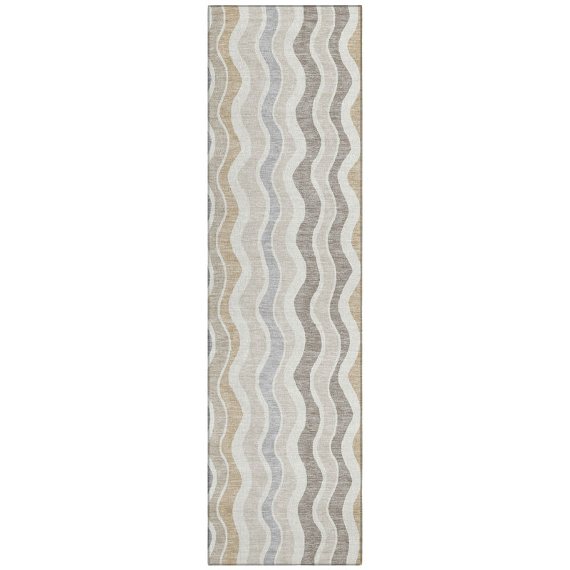 Machine Washable Indoor/Outdoor Chantille ACN2342 Stripes Rug, Runner 2'3" x 7'6"