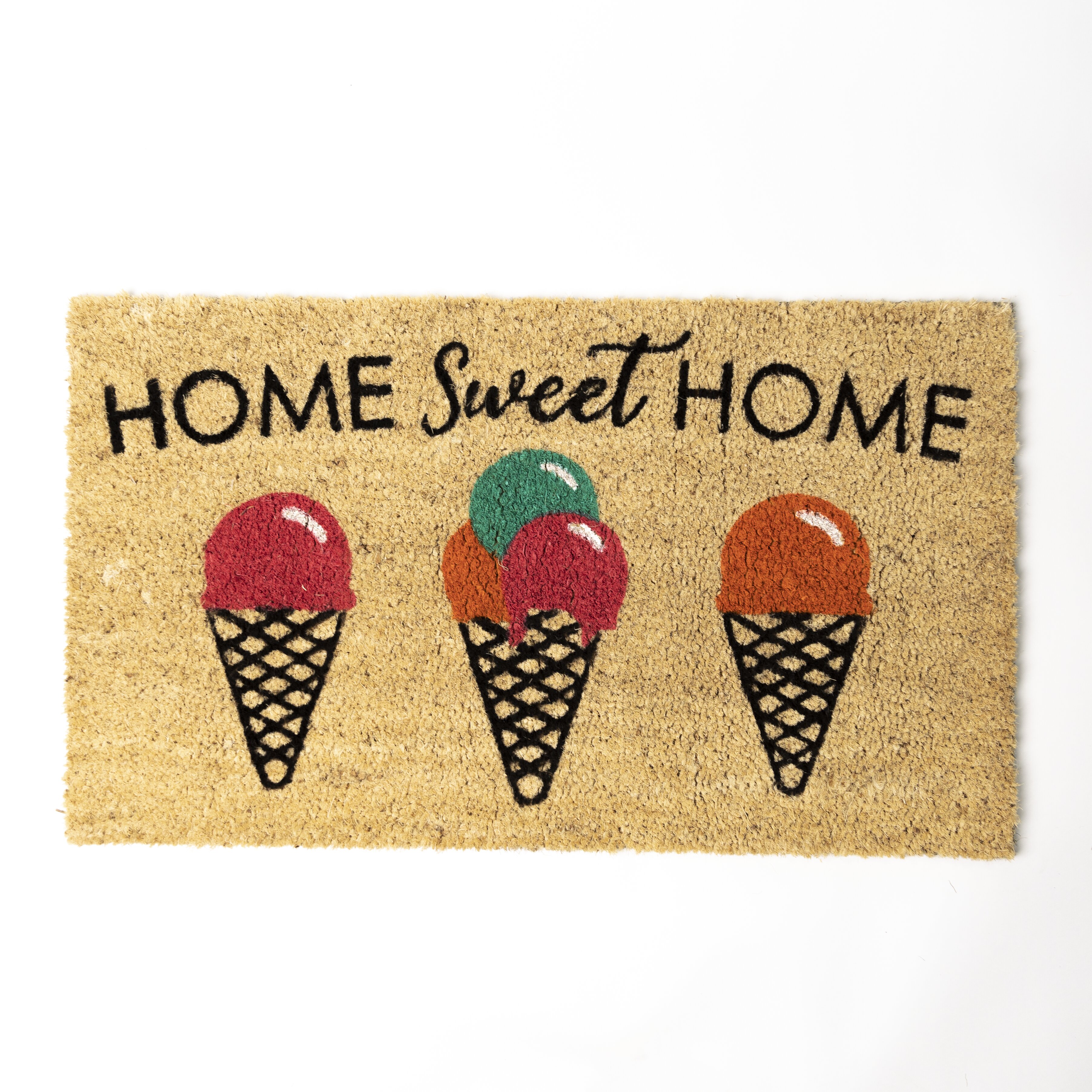 Sweet Summer Home Handwoven Coconut Fiber Doormat