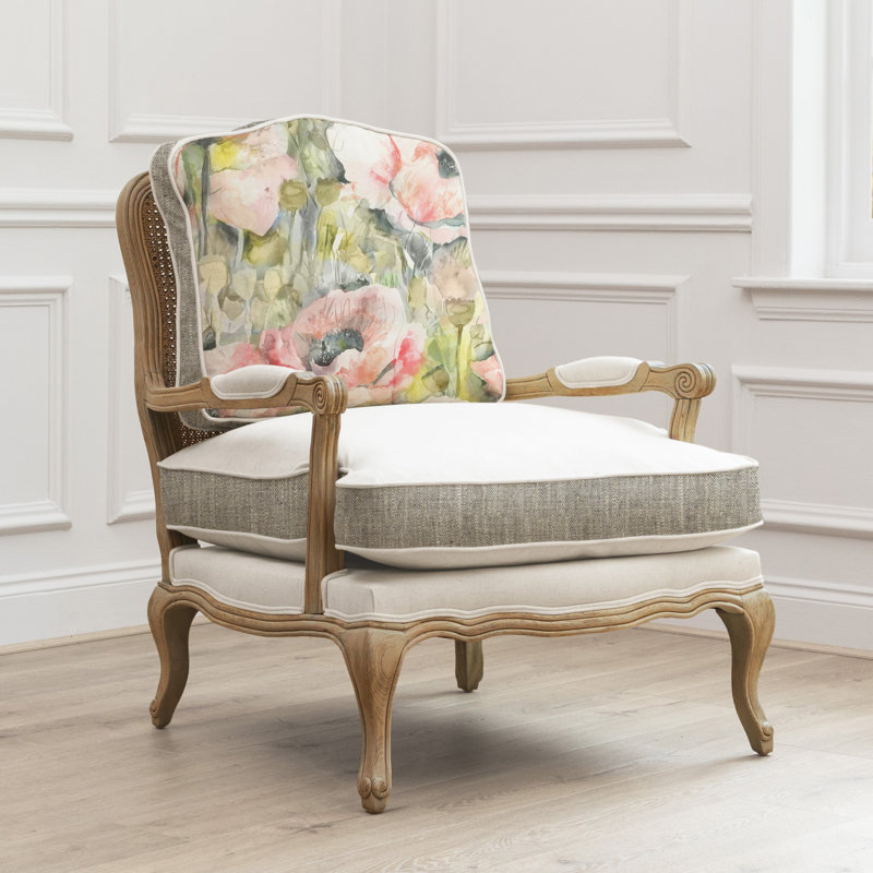 Upholstered Club Chair, Brown