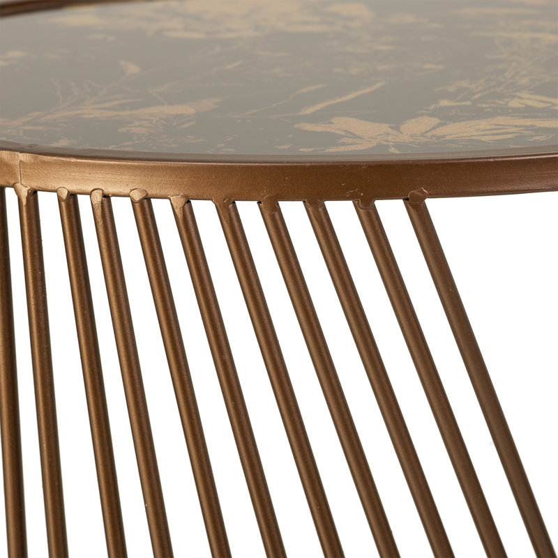 Ayrshire Glass Top Frame Nesting Tables