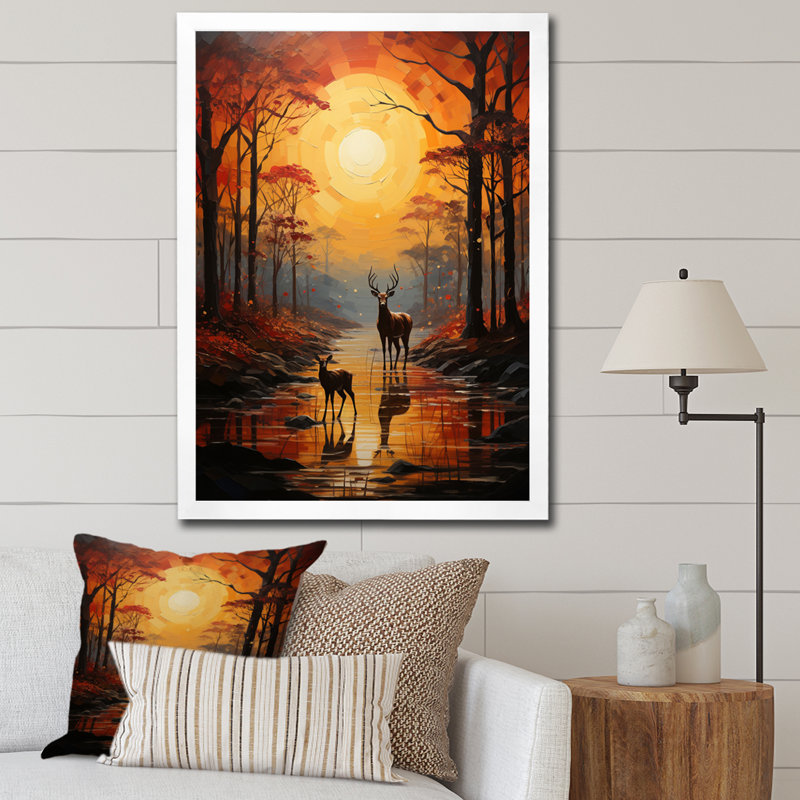 Walcourt African Savannah Symphony III, H 44 po x l 34 po x P 1,5 po, Cadre photo blanc