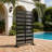 Metal Privacy Screen With Block Pattern