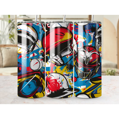 Choose Handmade Tumblers 591ml Vacuum Insulated Stainless Steel (18/8) Travel Tumbler with Straw