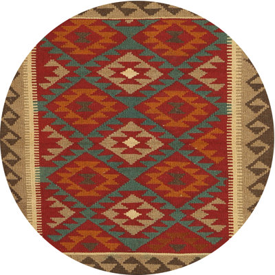 Tapis rouge / brun Southwestern