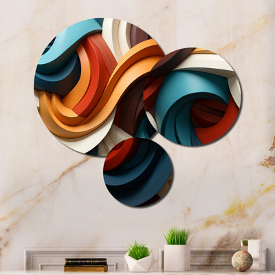 Abstract Wall Decor on Metal