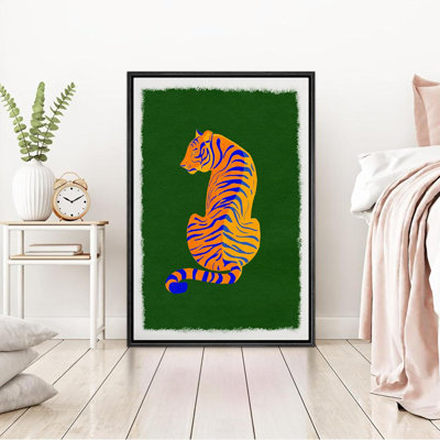Jungle Safari Tiger Stripe Kid's Room Animals Modern Boho Style Preppy