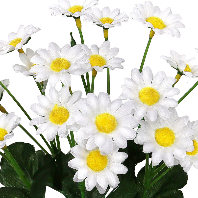Mini-buissons de marguerite artificiels, Blanc