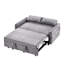 2 sièges avec lit escamotable réglable de couleur grise, coussins, poches de rangement, pour un usage domestique-345954463