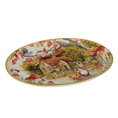 Woodland Critters Oval Platter
