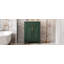 Meuble-lavabo de 24 po avec lavabo supérieur, armoire de rangement moderne avec 2 portes à fermeture douce et tablette réglable, structure en bois massif.-121018190