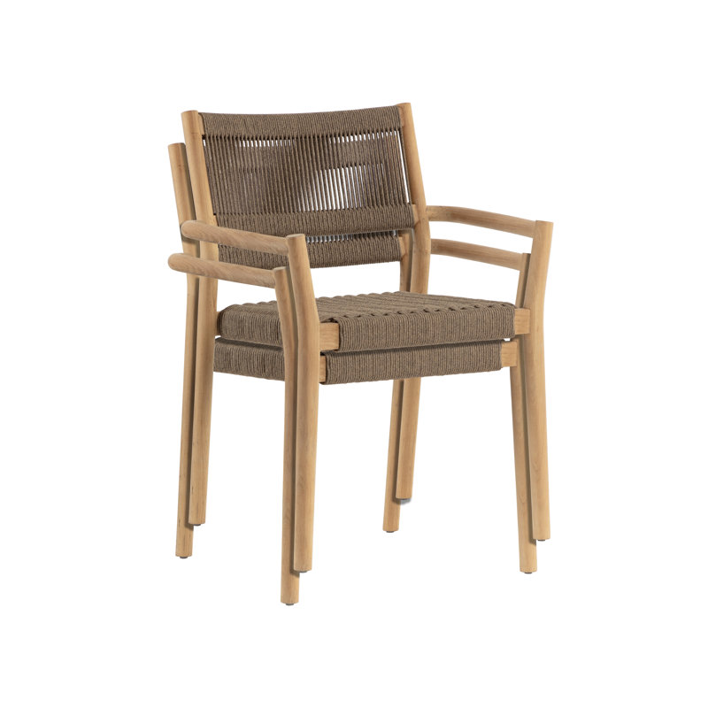 Outdoor Dining Armchair, Natural