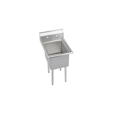 Elkay Dependabilt Stainless Steel 21" X 25-13/16" X 43-3/4" 16 Gauge One Compartment Sink With Stainless Steel Legs
