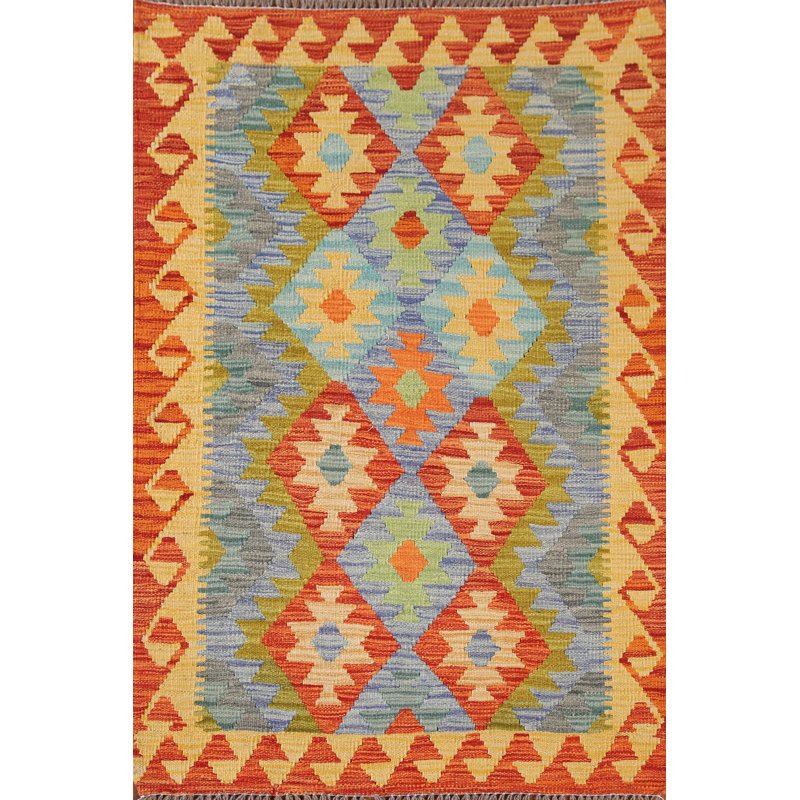 Multolor Kilim Oriental Accent Rug 3x4