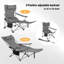 Camping Chair Lightweight Folding Fishing Chair with Retractable Footrest and Removable Headrest, Carry Bag, for Outdoor Activities-1138689428-1138689429