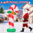 GOOSH 6 FT Christmas Inflatable Candy Cane with Built-in LEDs