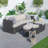 Darsh 88.98'' Long Chaise Lounge Set with Cushions and Table-91027738