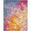 Tapis rose / jaune à motif abstrait Liiam-75384243