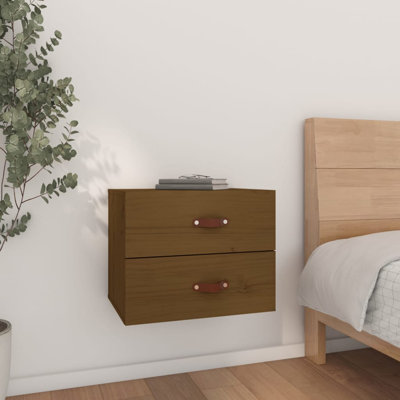 Kareema 50cm W Solid Wood Bedside Table