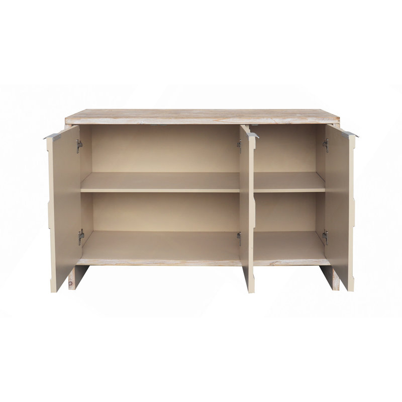 Philus Accent Cabinet, Natural Wood, 31.49" H x 46.25" W x 15.7" D