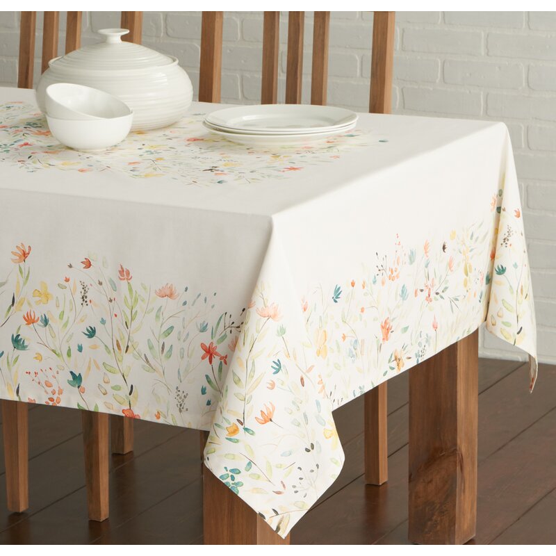 Maison d' Hermine Colmar Floral 100% Cotton Tablecloth & Reviews | Wayfair