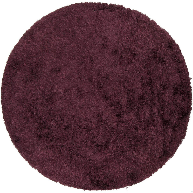 Celecot Area Rug, Purple, Round 7'9"