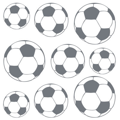 Adhésif décoratif ballons de soccer
