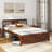 Bed Frame w/ Headboard Wood Slat Support No Box Spring Needed-841025709-841025699