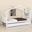 Lit en bois avec couchette-1292857728