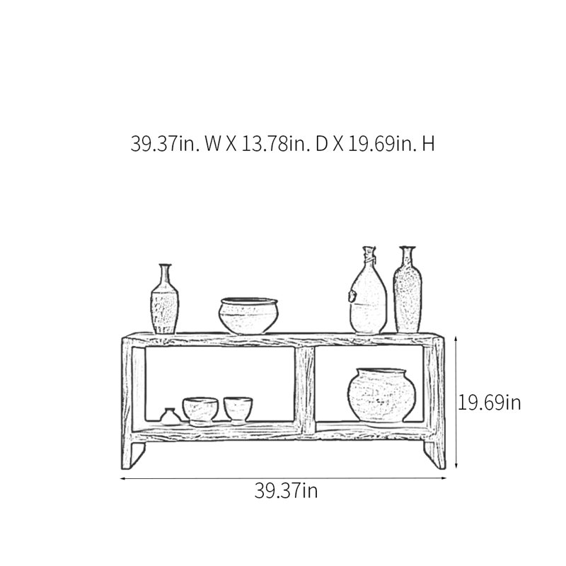 Retro Minimalist Console Table